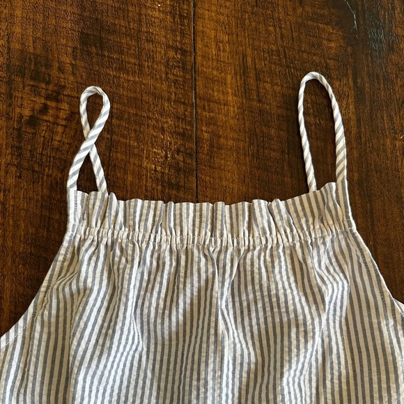 LOFT Beach | Seersucker Romper with Drawstring Waist, NWT - Picture 6 of 12